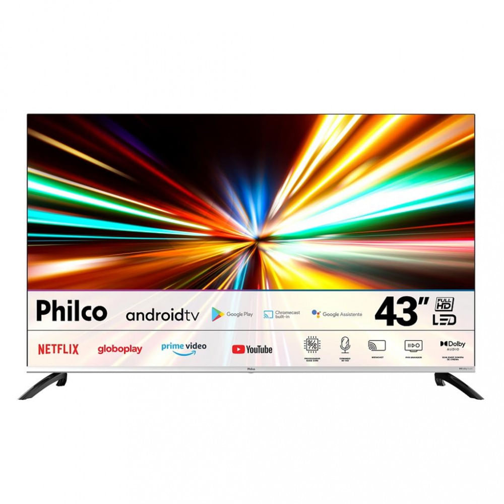 Smart Tv Philco 43 Polegadas Led Ptv43m8gagcmblf