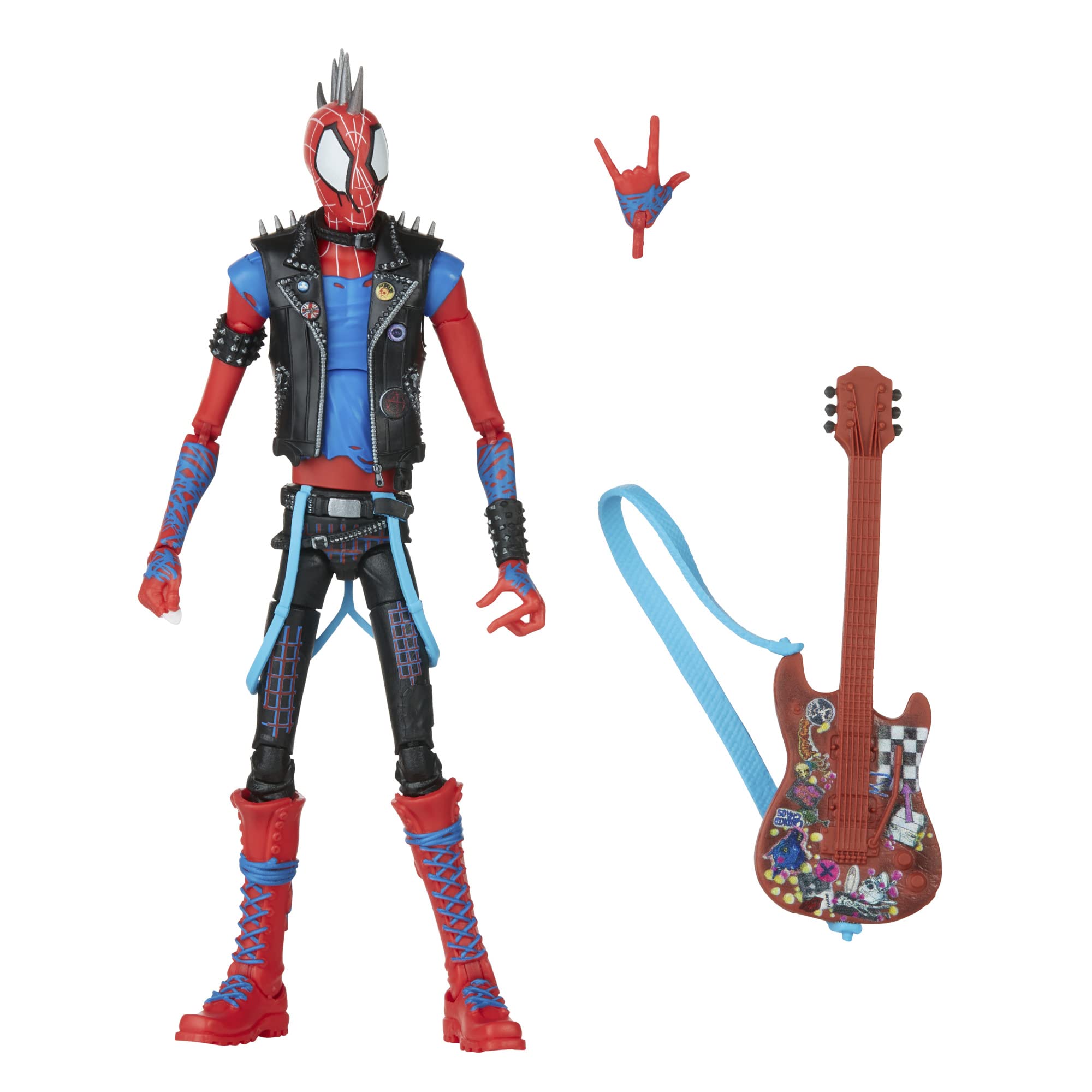 Boneco De Ação Marvel Legends Spider-punk Spider-man 15cm