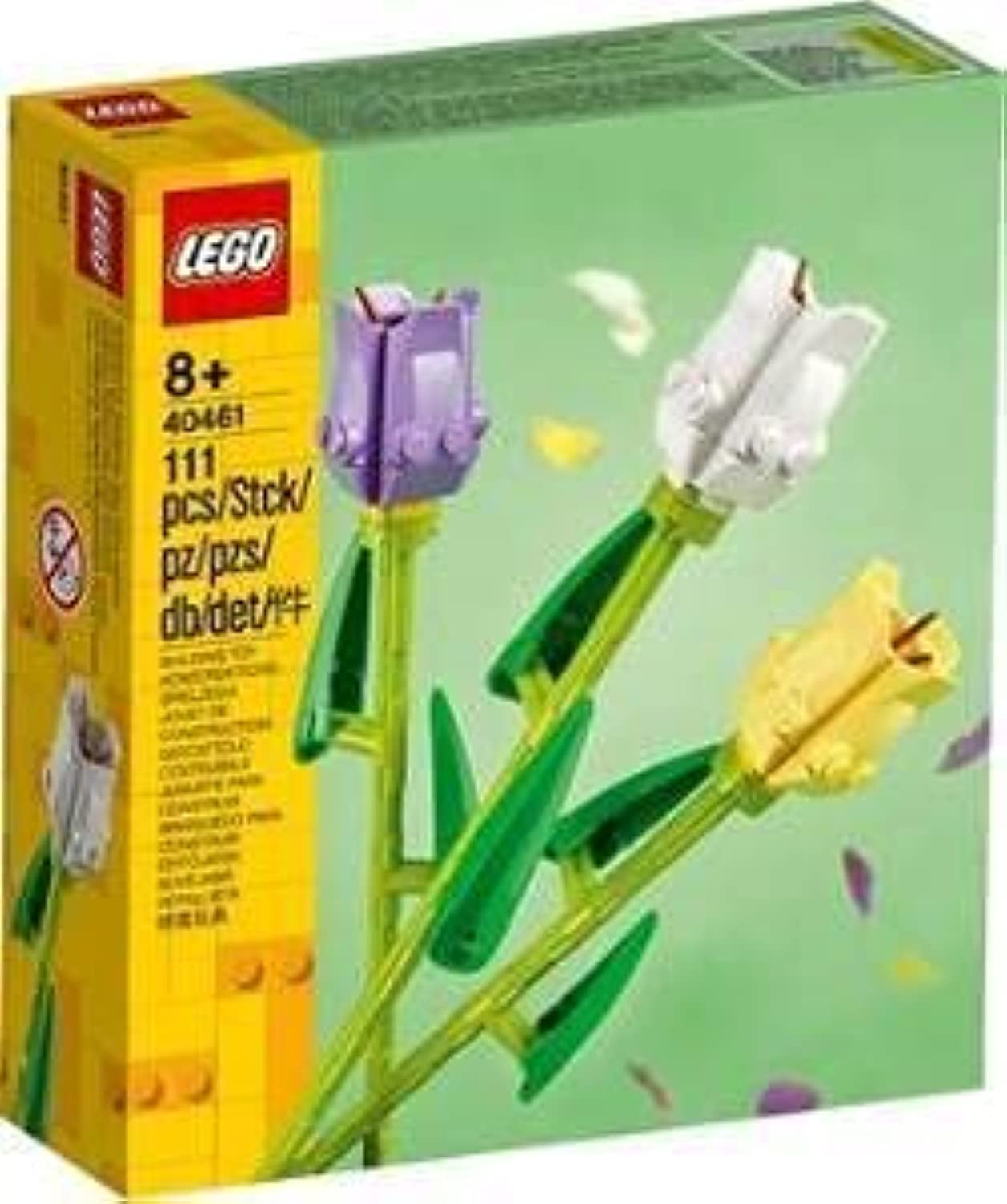 Brinquedo Lego Iconic Tulip 40461 Com 111 Peças Para Crianças De 8 Anos Ou Mais