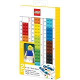 Papelaria Ruler Lego Montável Com Minifigura De 30 Cm A 15 Cm