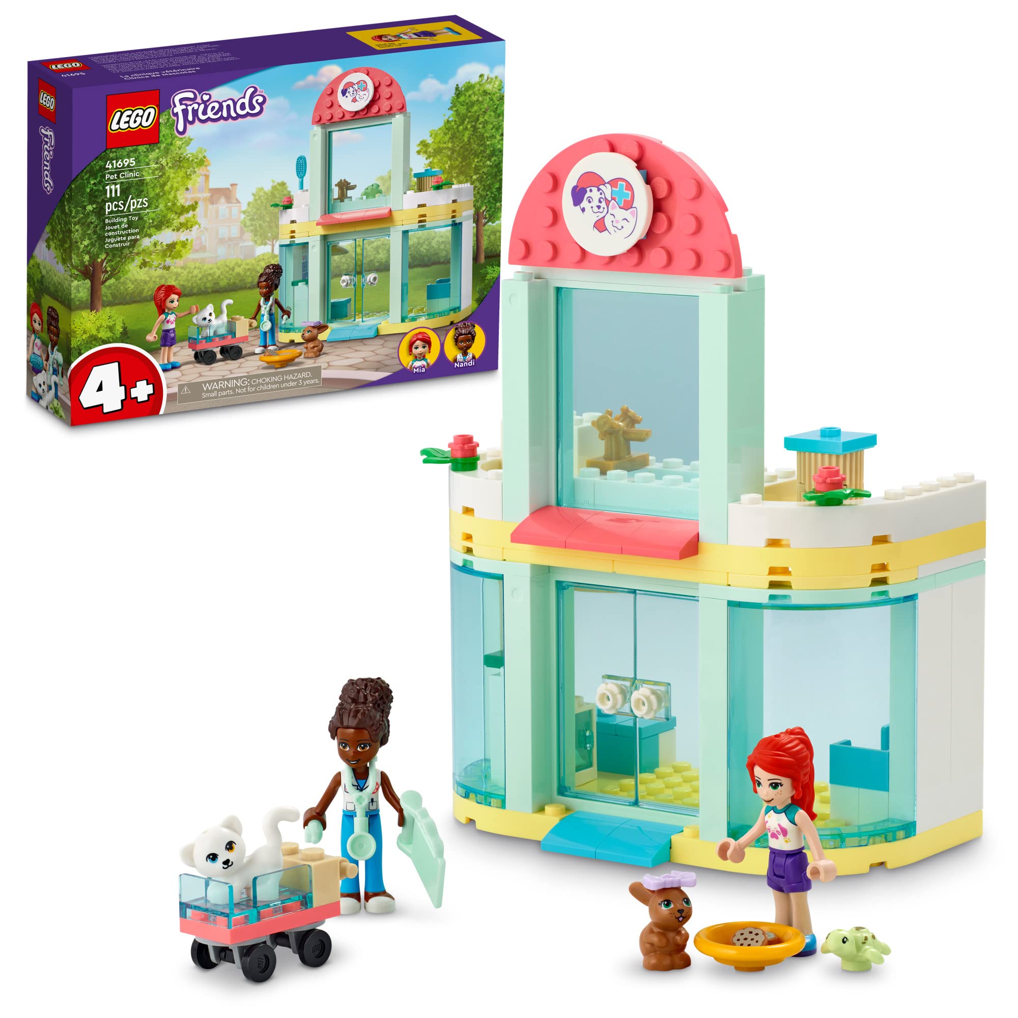 Kit De Construção Lego Friends Pet Clinic 41695 Com 111 Peças