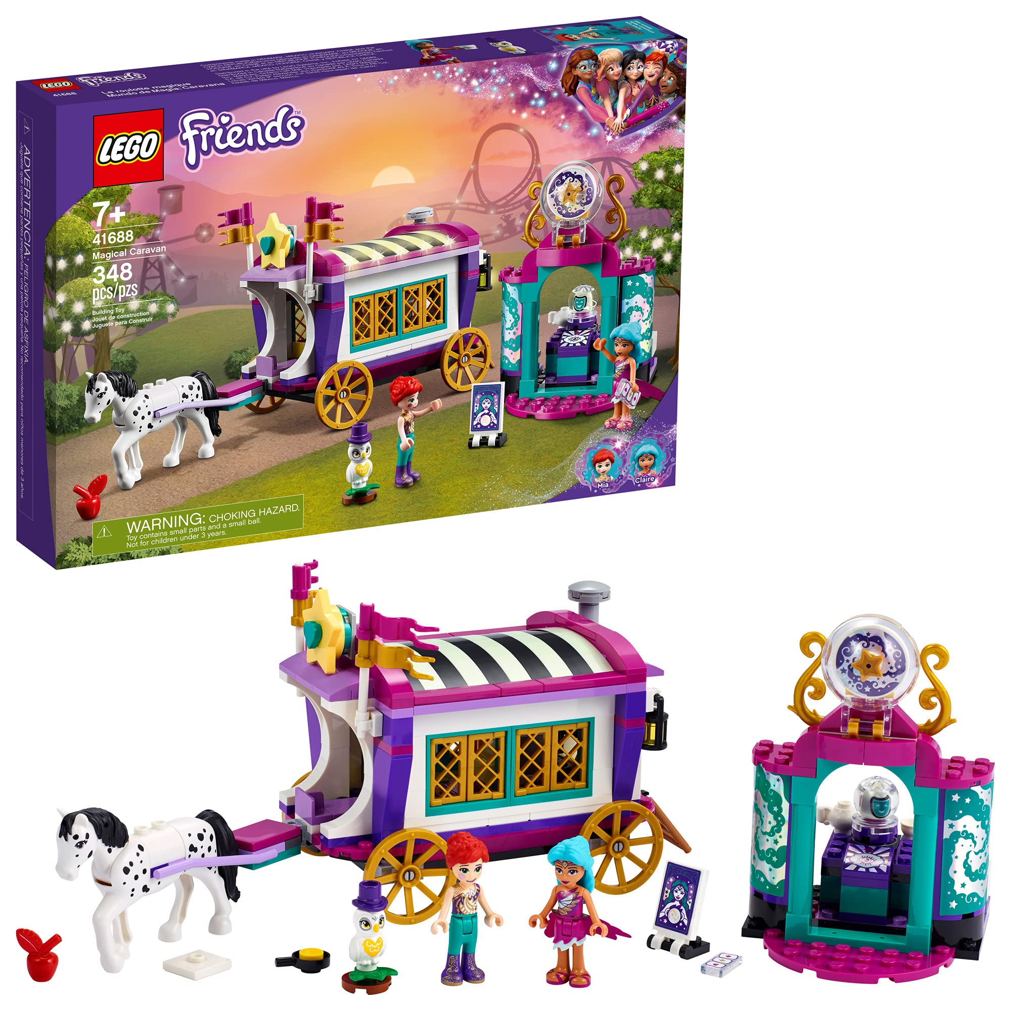 Kit De Construção Lego Friends Magical Caravan 41688 348 Peças