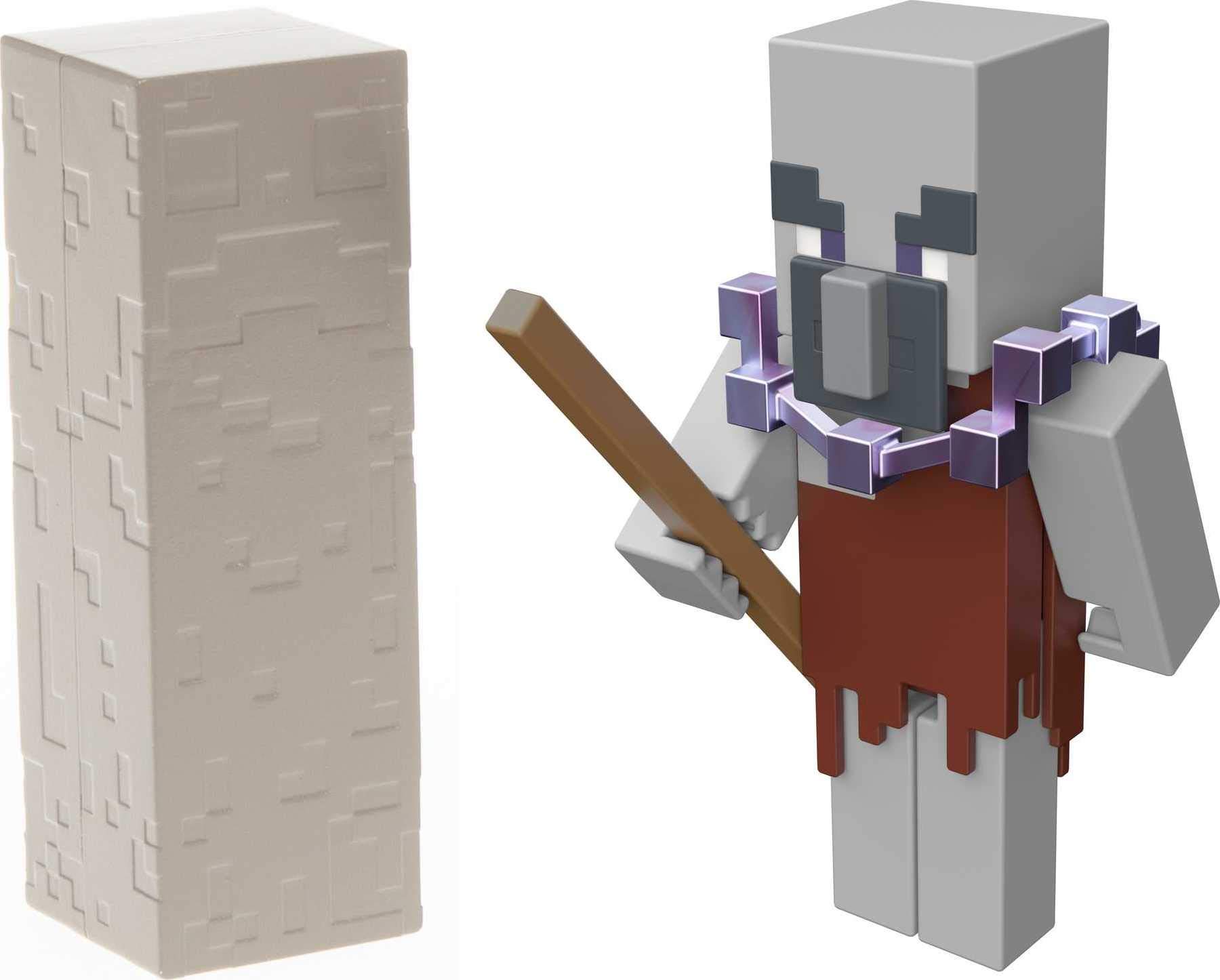 Boneco De Batalha Colecionável Mattel Minecraft Dungeons 8cm