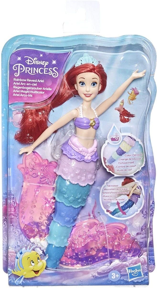 Brinquedo Aquático Disney Princess Rainbow Reveal Ariel Doll