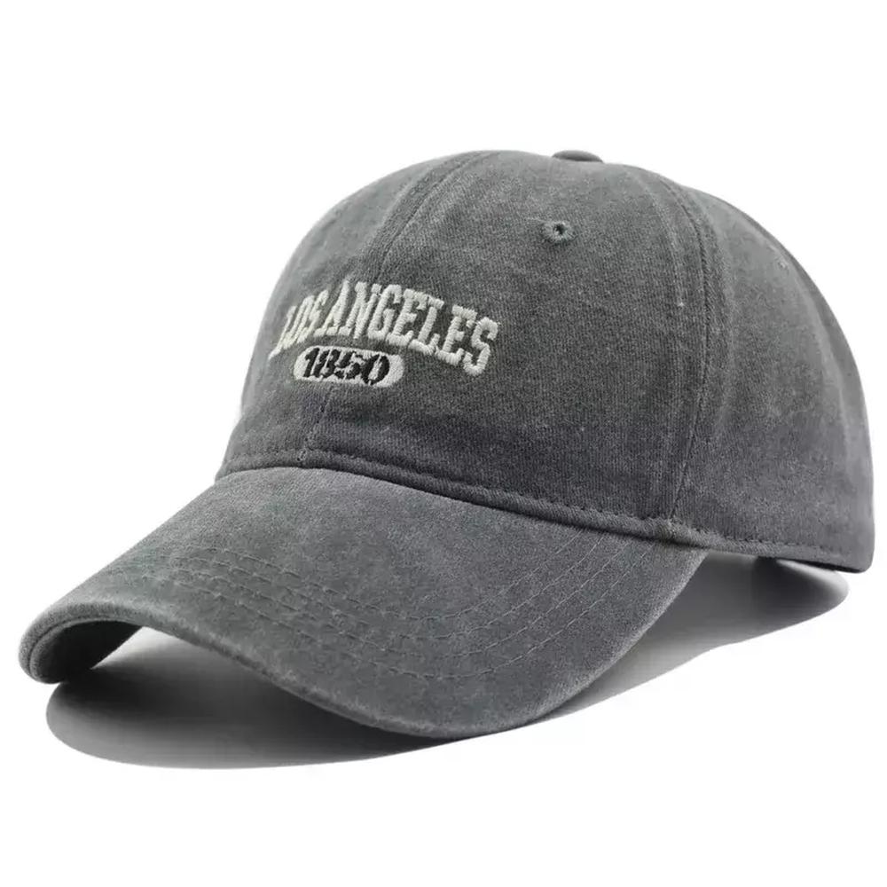 Boné De Poliéster Casual Para Homens E Mulheres Cinza