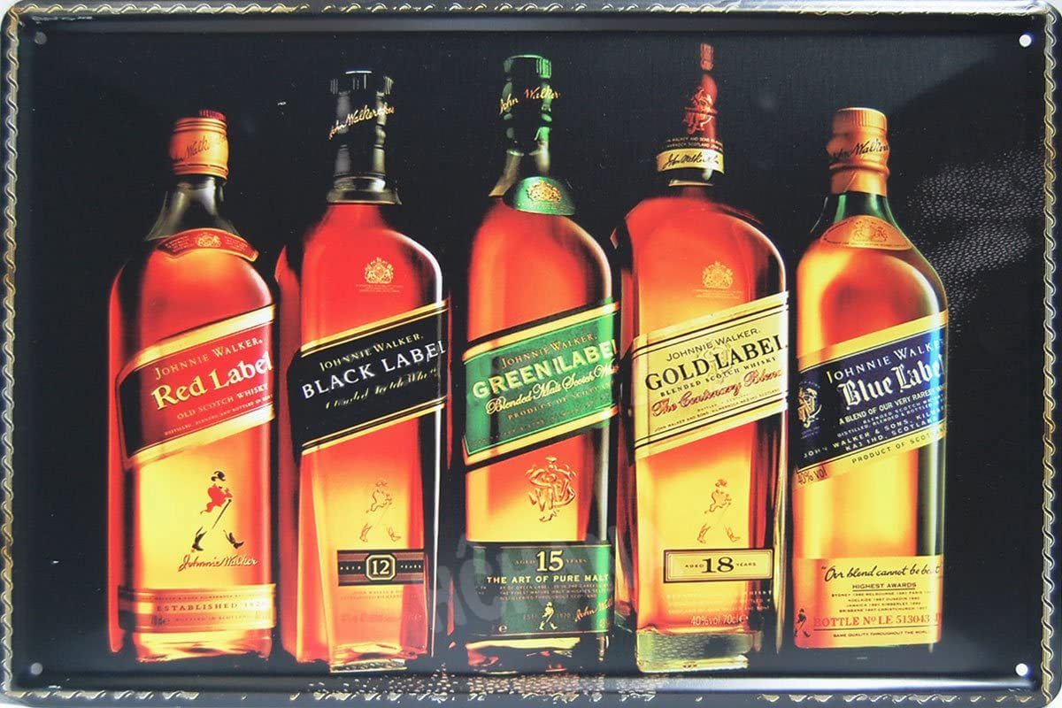 Whisky Johnnie Walker Vintage Style 20x30cm