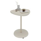 Mesa De Apoio Mdf Com Pés De Metal Bel Off White Artely