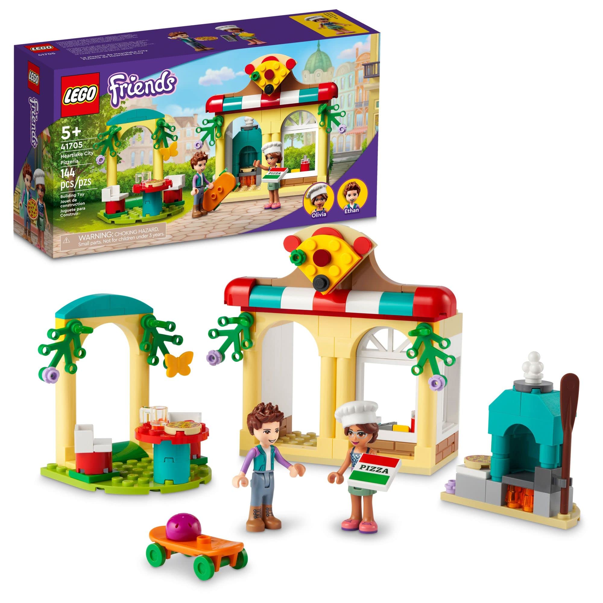 Brinquedo Lego Friends Heartlake City Pizzeria 41705 Com Minibonecas