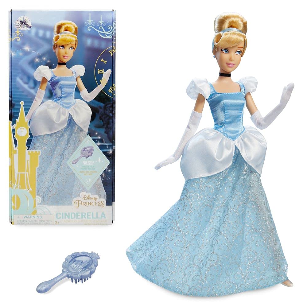 Boneca Disney Store Princess Cinderella Classic 29 Cm Com Pincel