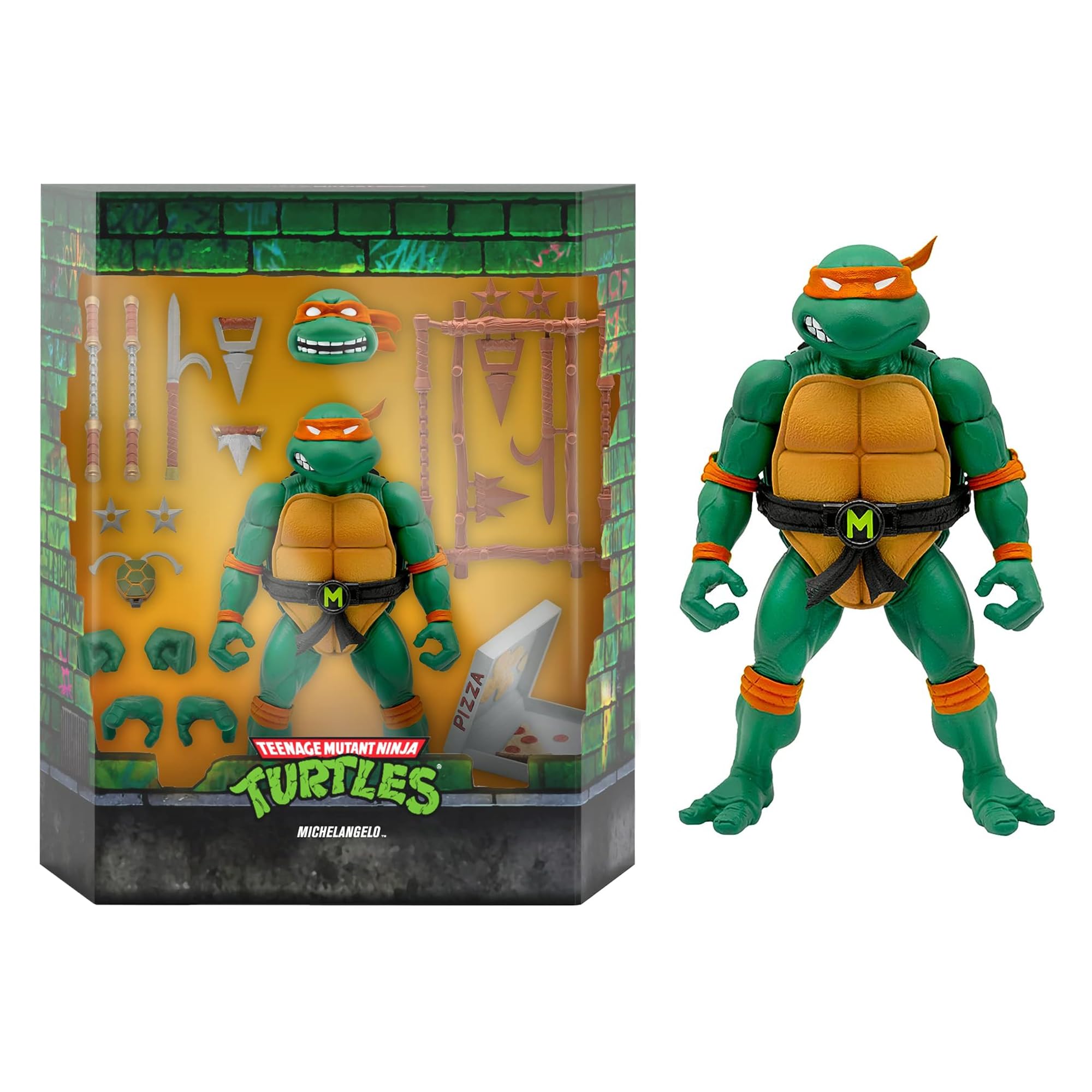 Boneco De Ação Super7 Teenage Mutant Ninja Turtles Michelangelo