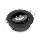 Refletor Led Joyinled Mini 3w Teto Embutido Preto X10