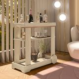 Carrinho Bar Artely Rose Cor Naturale