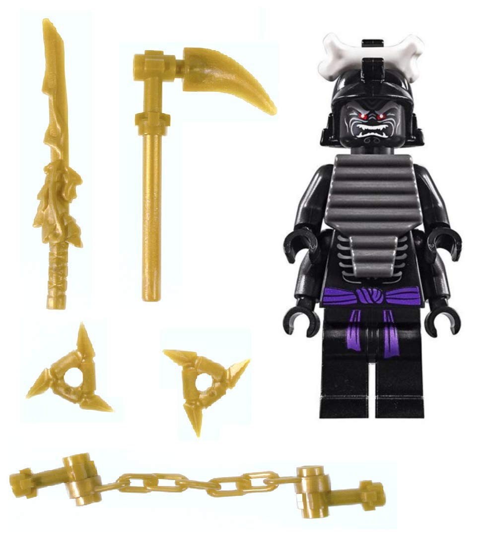 Brinquedo Lego Ninjago Lord Garmadon Com 4 Braços E Armas Douradas