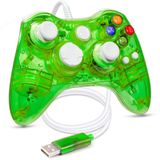 Controlador Com Fio Luxmo Premium Para Xbox 360 Gamepad Pc Verde