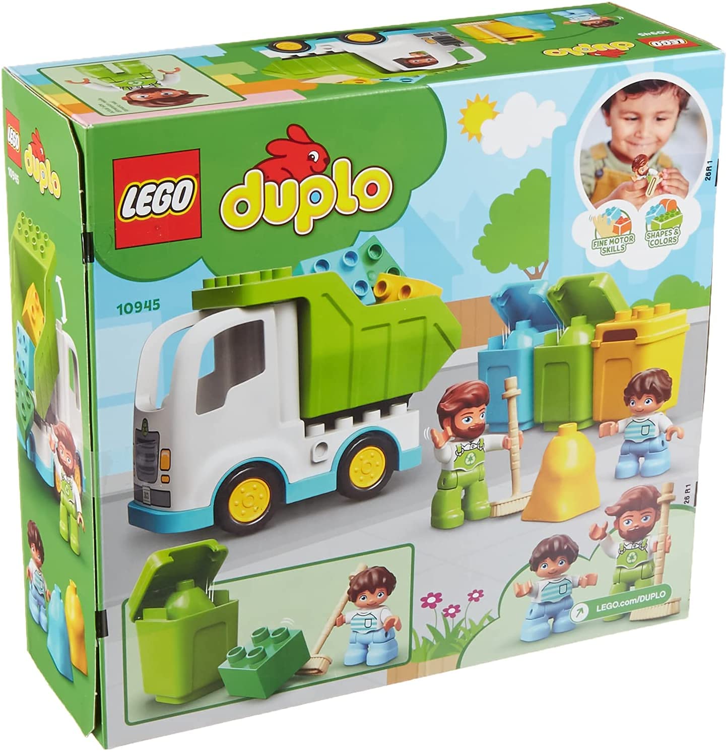 Brinquedo De Construção De Caminhão De Lixo Lego Duplo Town E Reciclagem