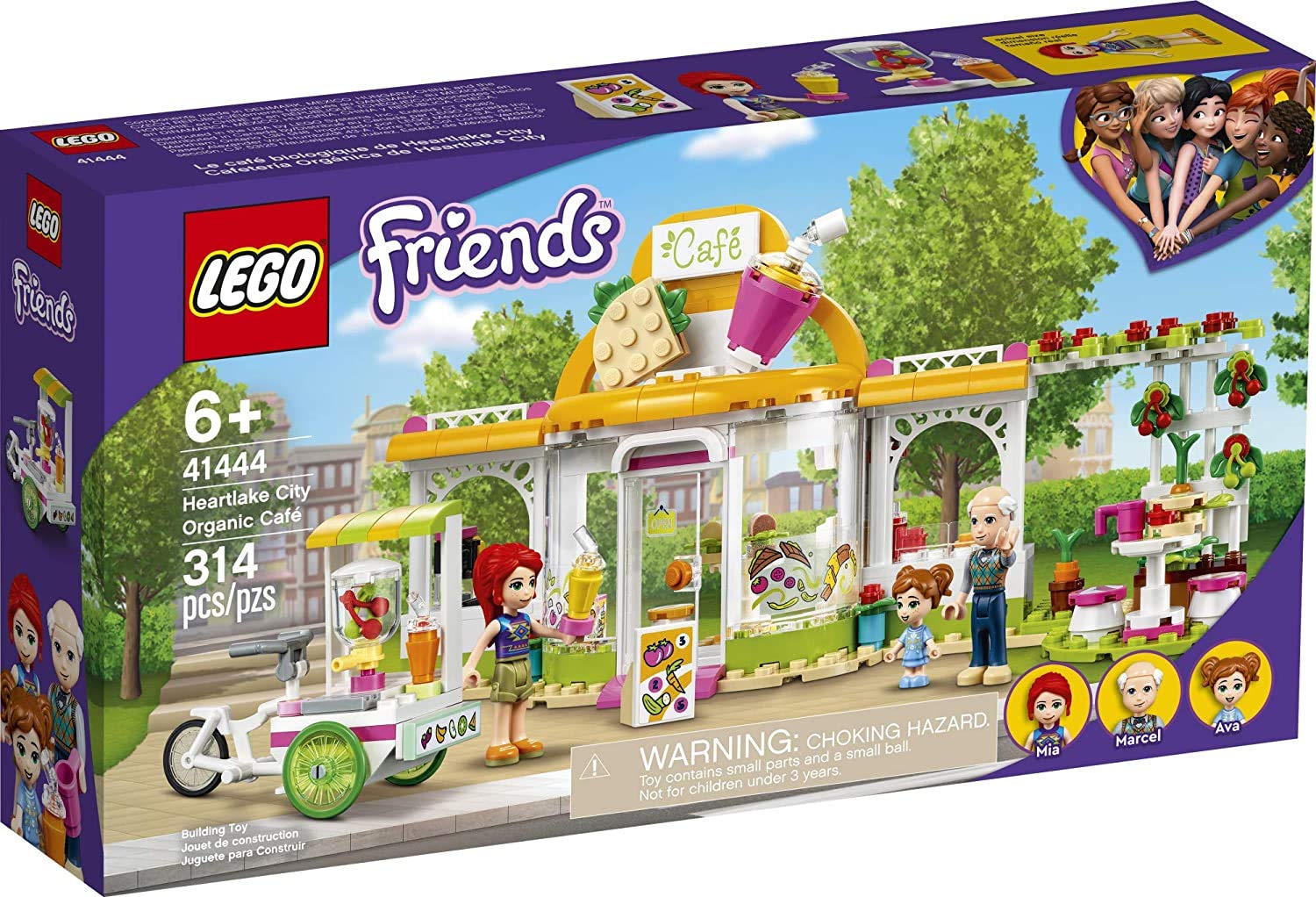 Kit De Construção Lego Friends Heartlake City Organic Café 41444