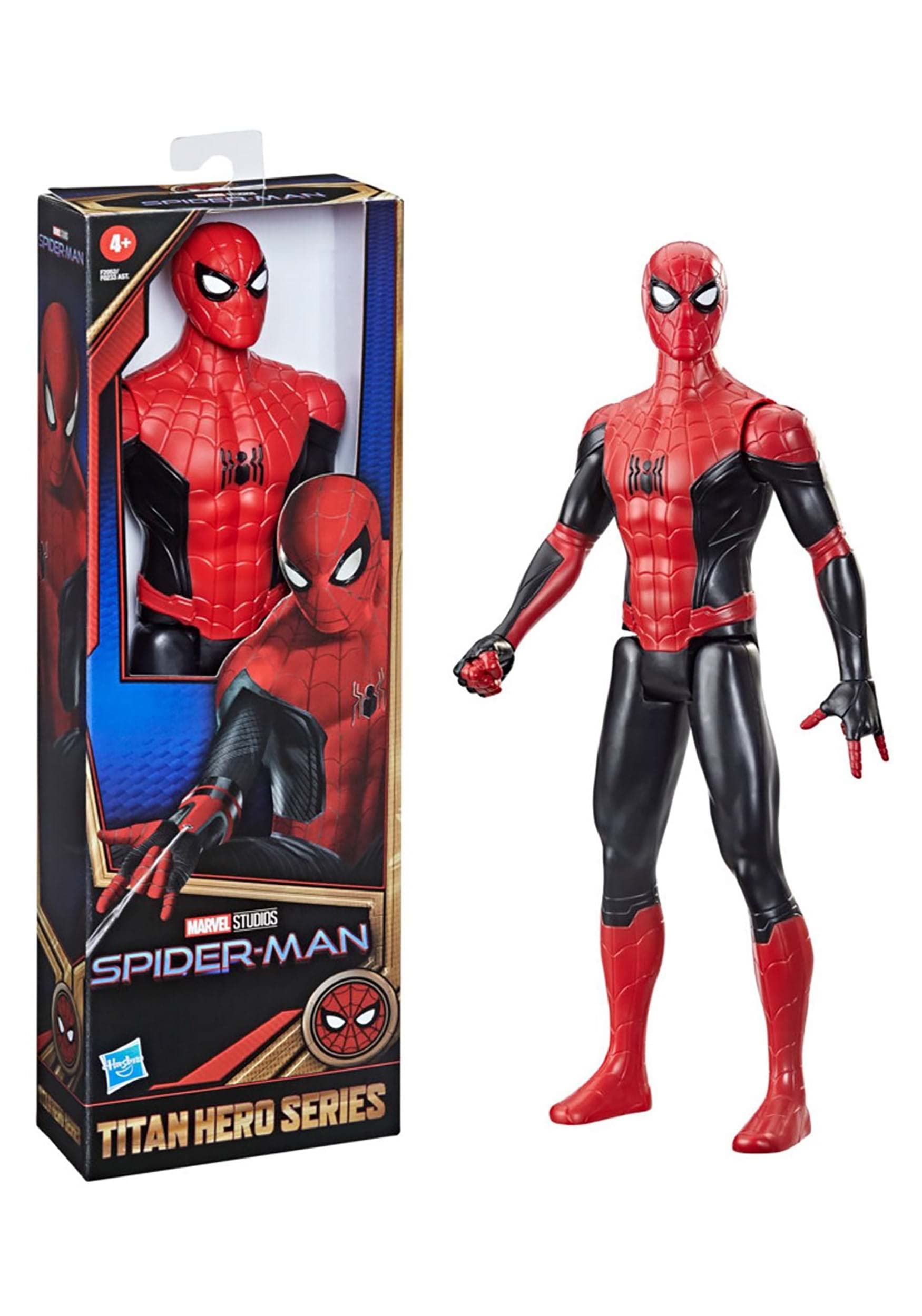 Boneco De Ação Spider-man Marvel Titan Hero 30 Cm Vermelho Preto