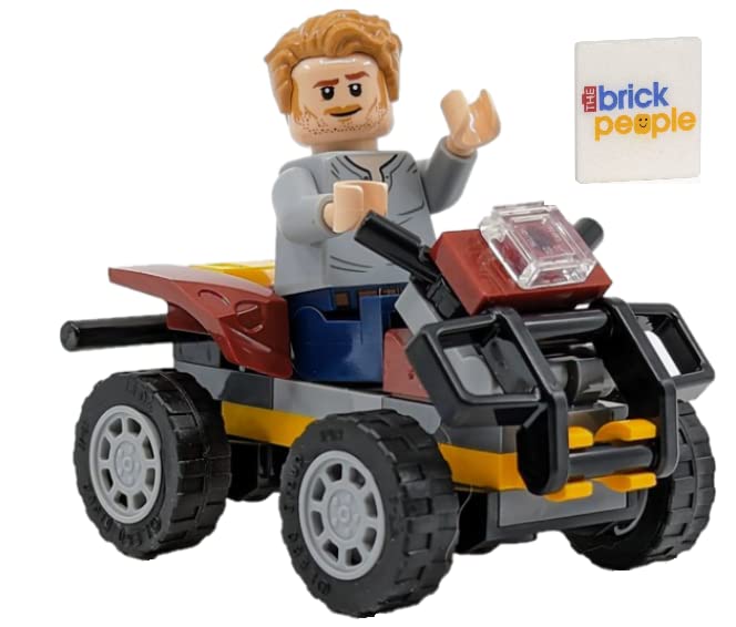 Minifigura Lego Jurassic World Owen Grady Com Quadriciclo