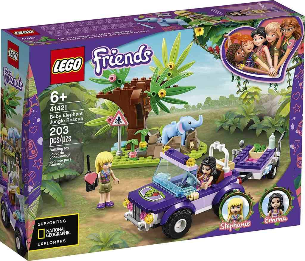 Kit De Construção Lego Friends Baby Elephant Jungle Rescue 41421