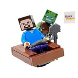 Brinquedo Lego Minecraft: Steve Com Minifiguras De Zumbis Afogados