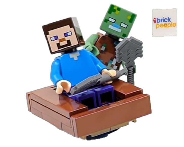 Brinquedo Lego Minecraft: Steve Com Minifiguras De Zumbis Afogados