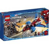 Brinquedo De Construção Lego Marvel Spider-man Spider-jet Vs Venom Mech 76150 Para Crianças (371 Peças)