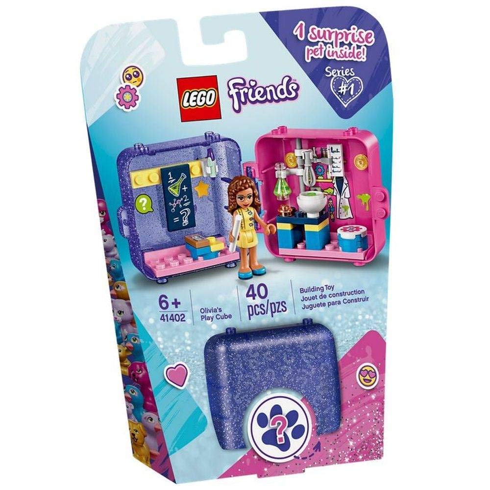 Kit De Construção Lego Friends Olivia&#39;s Play Cube 41402 Com 1 Miniboneca Scientist De 40 Peças