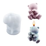 Molde De Silicone Fogun 3d Cute Bear Para Fondant De Chocolate