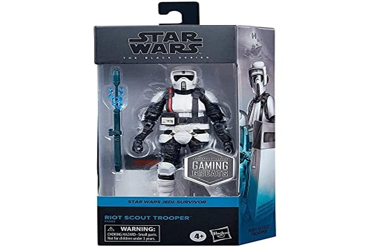 Boneco De Ação Hasbro Star Wars The Black Series Riot Scout Trooper 15cm