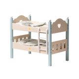 Beliche Para Bonecas Robud Toys Wooden Play Baby Com Escadas Azuis