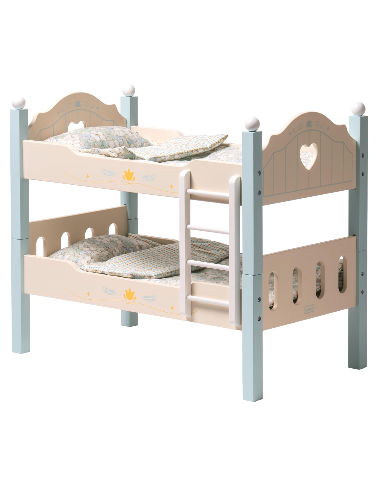 Beliche Para Bonecas Robud Toys Wooden Play Baby Com Escadas Azuis