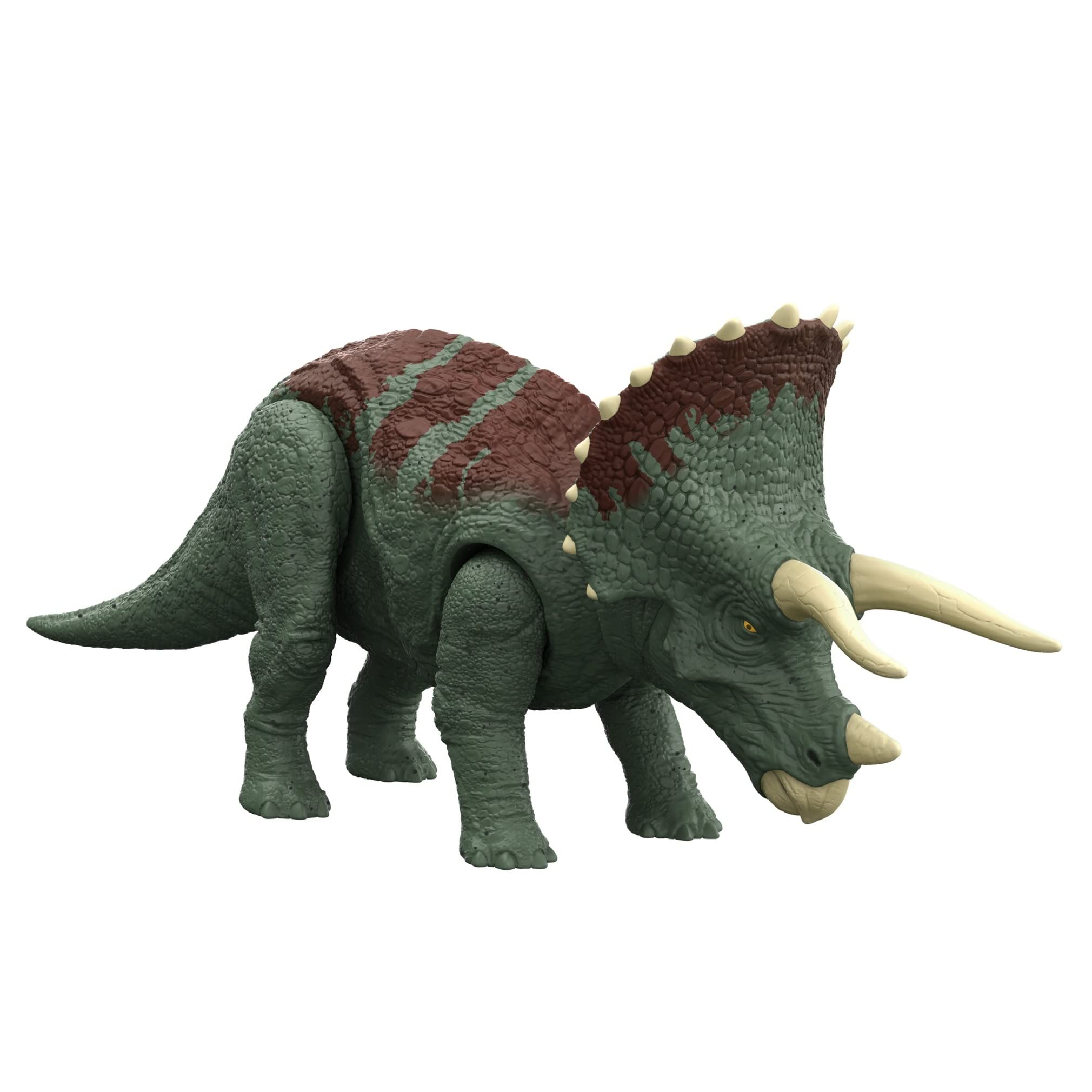 Boneco De Ação Mattel Jurassic World Dominion Roar Strikers Triceratops Dinosaur