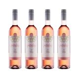 Kit Vinho Rosé Brasileiro Pétalas 4 Garrafas 750ml