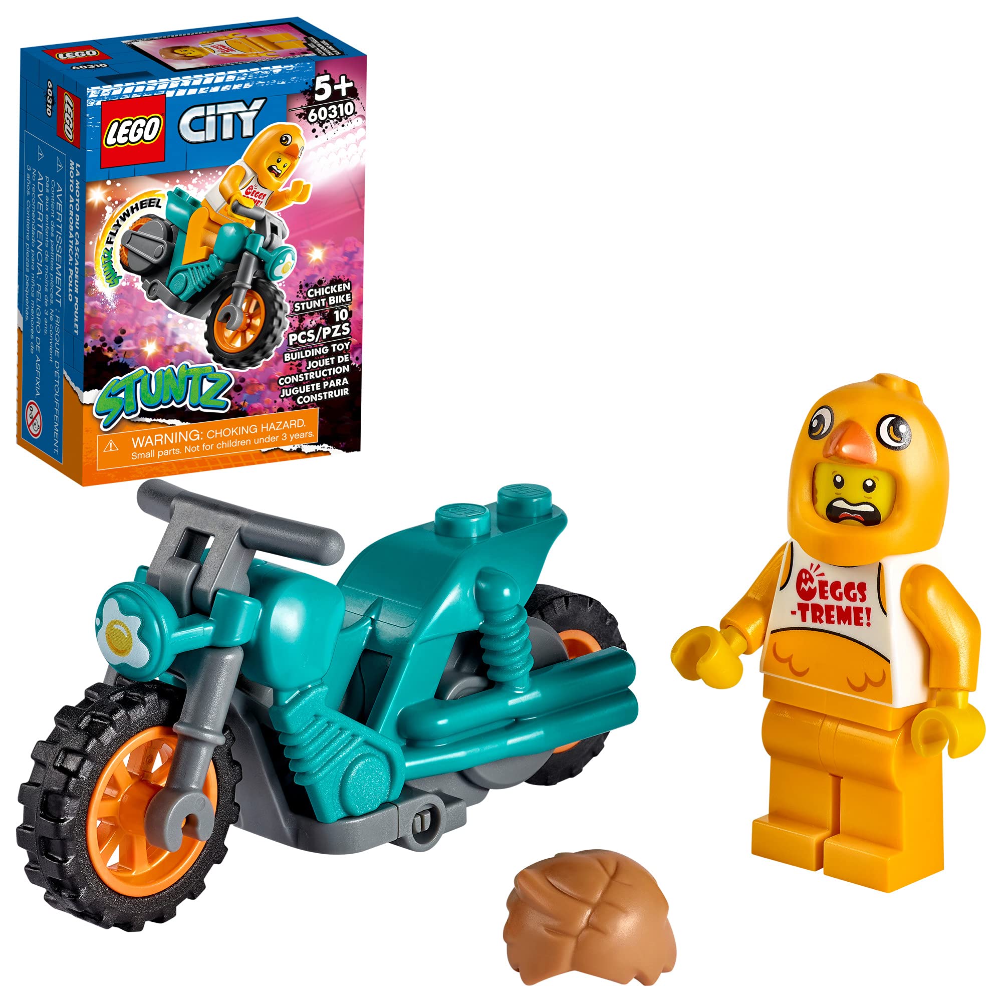 Kit De Construção Lego City Chicken Stunt Bike 60310 Para Crianças ...