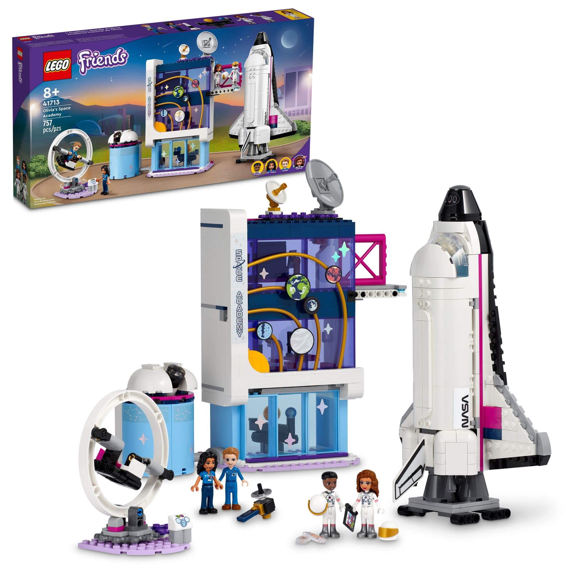 Brinquedo Lego Friends Olivia&#39;s Space Academy Shuttle Rocket 41713