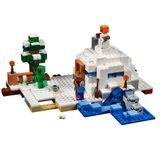 Brinquedo Lego Minecraft The Snow Hideout 21120 Com 327 Peças