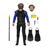 Boneco De Ação Neca Jaws Shark Cage Hooper 20 Cm Vestido 8 Polegadas