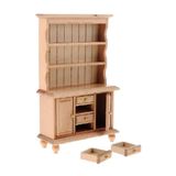 Estante De Livros Em Miniatura Cutemini Escala 1:12 De Madeira Branca