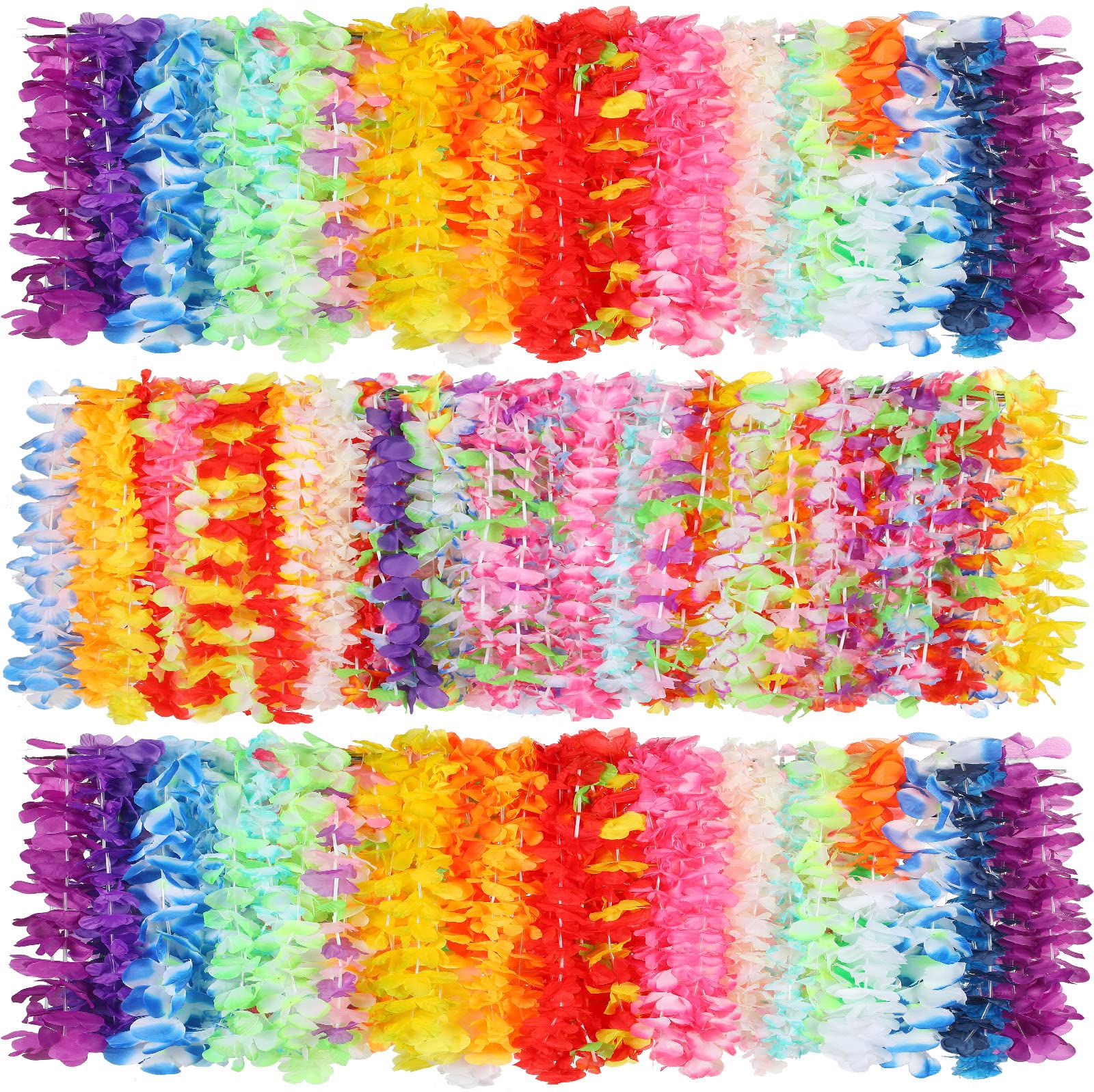 Colar Hawaiian Leis Jexine, 250 Peças Para Crianças, Meninas E Adultos