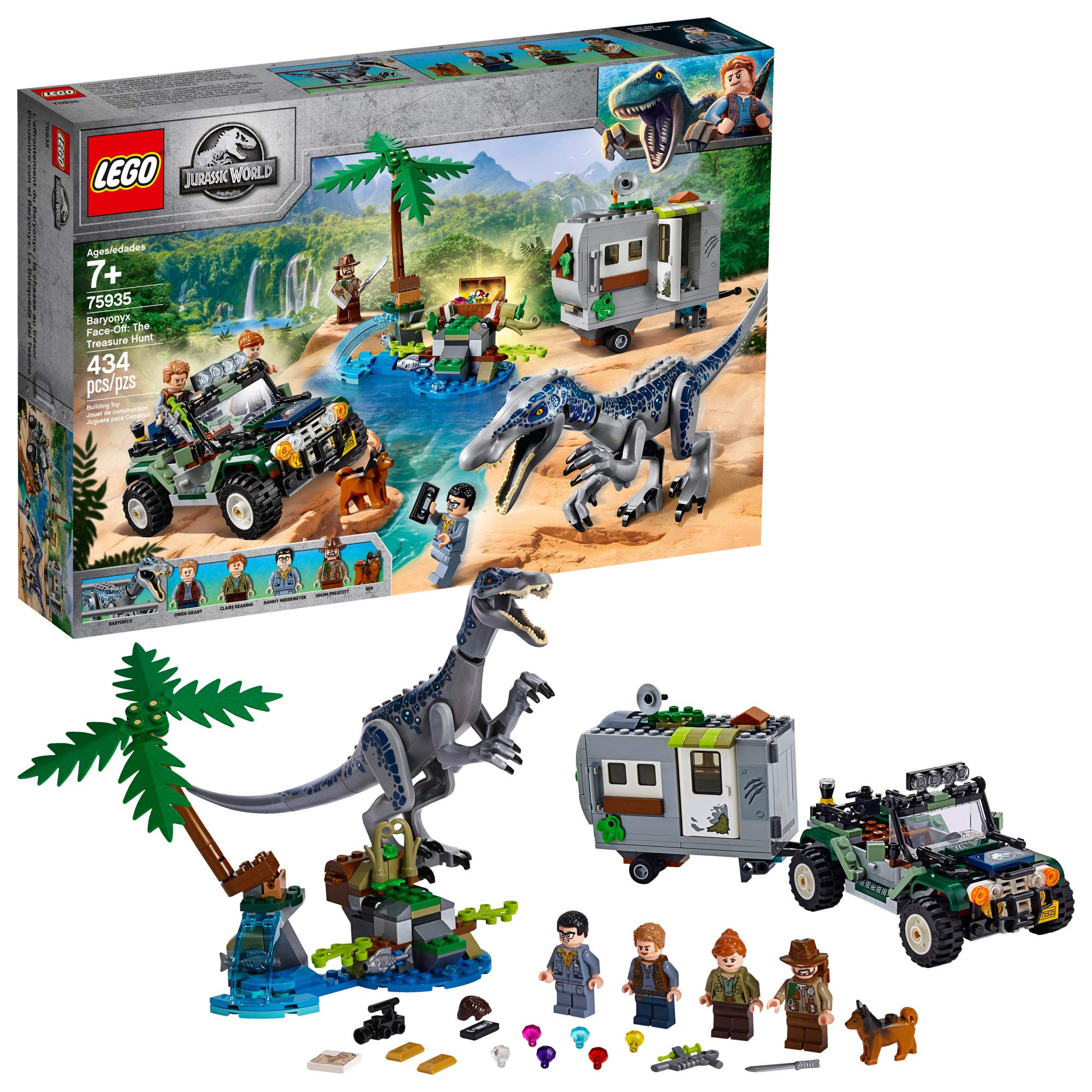 Kit De Construção Lego Jurassic World Baryonyx Face Off 75935