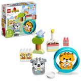 Brinquedo Lego Duplo My First Puppy &amp; Kitten Com Sons 10977 1.5-3y