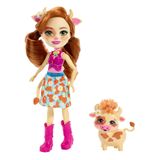 Boneca Enchantimals Cailey Cow Com Boneco Mattel De 6 Polegadas