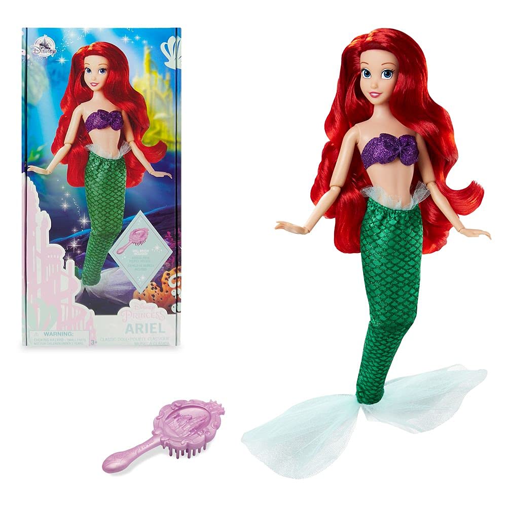 Boneca Disney Ariel Classic A Pequena Sereia 29cm Com Pincel