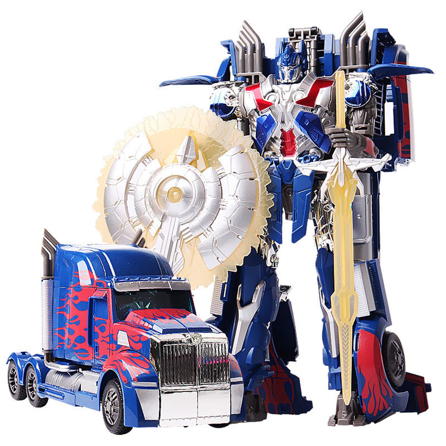 Brinquedo Robótico De Carro Deformado Bemywj Optimus Prime 31cm Para Crianças