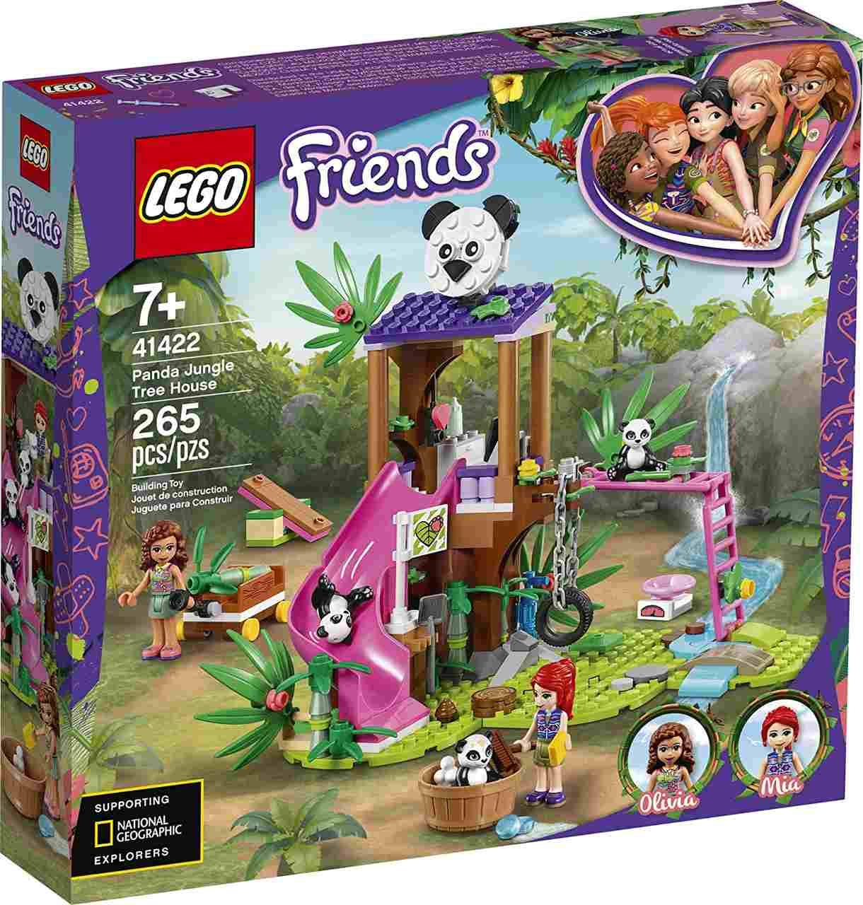 Brinquedo De Construção Lego Friends Panda Jungle Tree House 41422