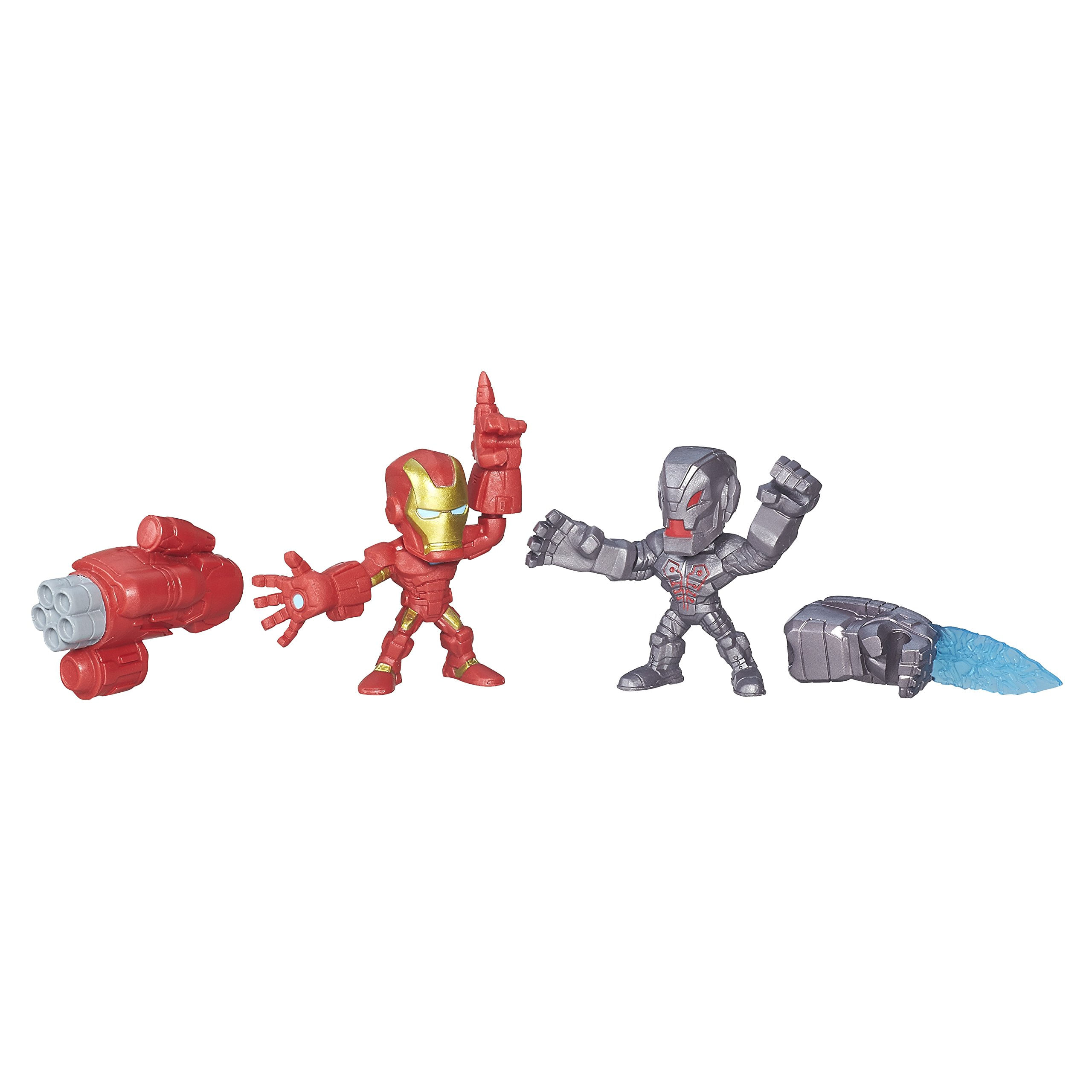 Boneco De Ação Marvel Super Hero Mashers Micro Iron Man Vs. Ultron, Pacote Com 2