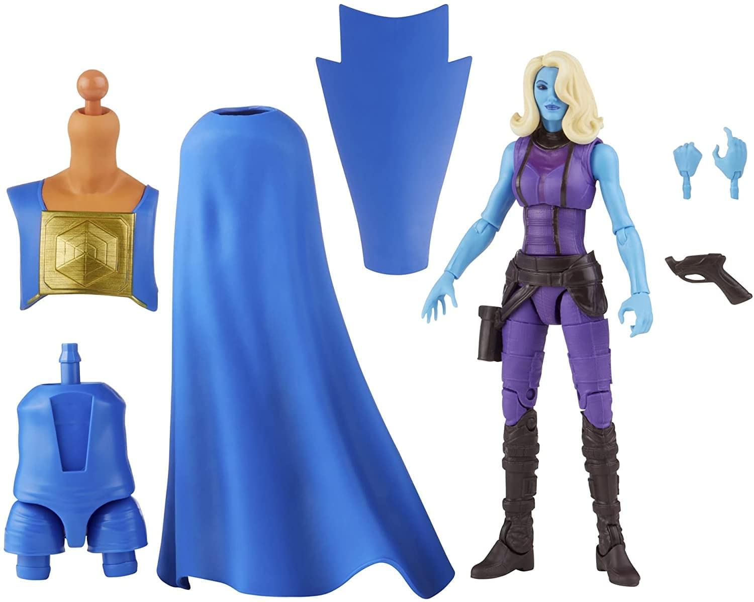 Boneco De Ação Marvel Legends Series Heist Nebula 15cm