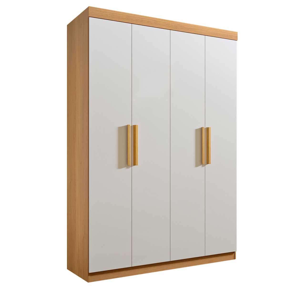 Guarda Roupa Solteiro 4 Portas 3 Gravetas Colibri 100% Mdf D&#39;doro