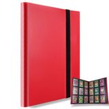 Álbum Trading Card Sleeves Binder Mulove 360 Pockets Red