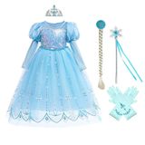 Fantasia Myrisam Girls Princess Dress Frozen Elsa Com Acesso.